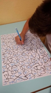 Gioco di composizione con le lettere, classe quinta